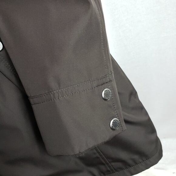 Andrew Marc Jacket Women XS Brown Anorak w/ Faux Fur Water Resistant Long Length - Picture 8 of 15